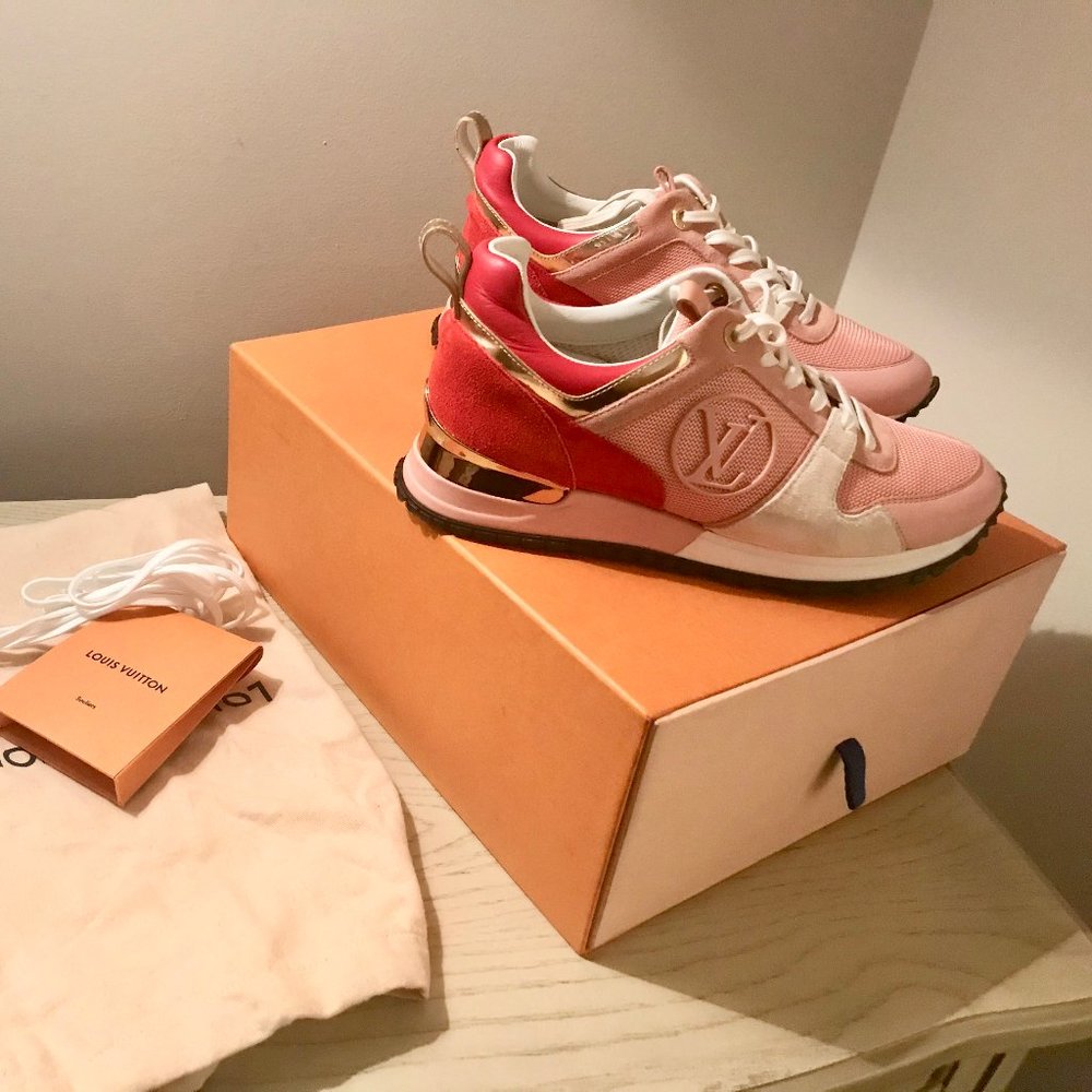 Louis Vuitton Run Away Sneakers (Pink)